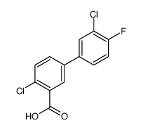 2-chloro-5-(3-chloro-4-fluorophenyl)benzoic acid Structure