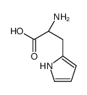 (R)-2-AMINO-3-(1H-PYRROL-2-YL)PROPANOIC ACID structure