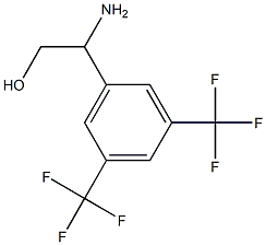 2-AMINO-2-[3,5-BIS(TRIFLUOROMETHYL)PHENYL]ETHAN-1-OL结构式