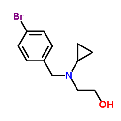 2-[(4-Bromobenzyl)(cyclopropyl)amino]ethanol结构式