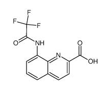8-trifluoroacetamoidoquinoline-2-carboxylic acid结构式