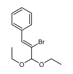 (2-bromo-3,3-diethoxyprop-1-enyl)benzene结构式