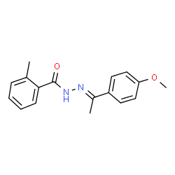 N'-[1-(4-methoxyphenyl)ethylidene]-2-methylbenzohydrazide structure
