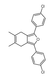 1,3-bis-(4-chloro-phenyl)-5,6-dimethyl-4,7-dihydro-isobenzofuran结构式