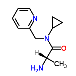 N-Cyclopropyl-N-(2-pyridinylmethyl)alaninamide Structure