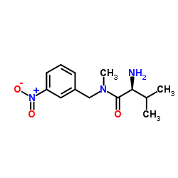 N-Methyl-N-(3-nitrobenzyl)-L-valinamide结构式