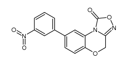 8-(3-nitrophenyl)-4H-[1,2,4]oxadiazolo[3,4-c][1,4]benzoxazin-1-one结构式