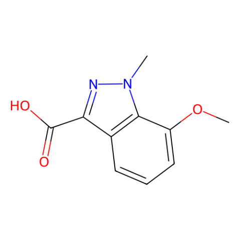 7-methoxy-1-methyl-indazole-3-carboxylic acid结构式