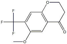 6-METHOXY-7-(TRIFLUOROMETHYL)CHROMAN-4-ONE Structure