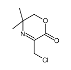 5-(chloromethyl)-3,3-dimethyl-2H-1,4-oxazin-6-one结构式