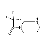 1-[(3aS,6aS)-2,3,3a,4,6,6a-hexahydro-1H-pyrrolo[2,3-c]pyrrol-5-yl]-2,2,2-trifluoroethanone结构式