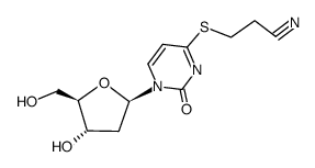 S-(2-cyanoethyl) 4-thio-2'-deoxyuridine Structure