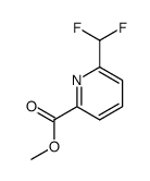 methyl 6-(difluoromethyl)pyridine-2-carboxylate结构式
