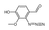 2-azido-4-hydroxy-3-methoxy-benzaldehyde结构式
