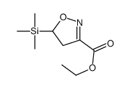 ethyl 5-trimethylsilyl-4,5-dihydro-1,2-oxazole-3-carboxylate结构式