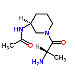 N-[(3S)-1-Alanyl-3-piperidinyl]acetamide结构式
