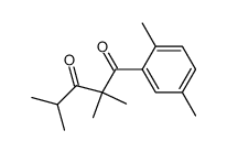 1-(2',5'-Dimethylphenyl)-2,2,4-trimethylpentane-1,3-dione结构式