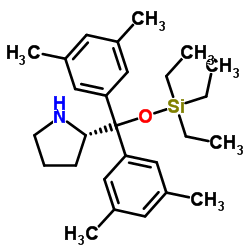 (2S)-2-{Bis(3,5-dimethylphenyl)[(triethylsilyl)oxy]methyl}pyrrolidine picture