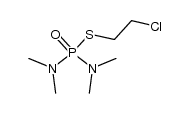 S-(2-chloroethyl) tetramethylphosphorodiamidothioate Structure