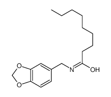N-(1,3-benzodioxol-5-ylmethyl)nonanamide Structure