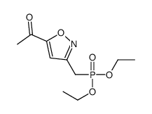 1-[3-(diethoxyphosphorylmethyl)-1,2-oxazol-5-yl]ethanone结构式