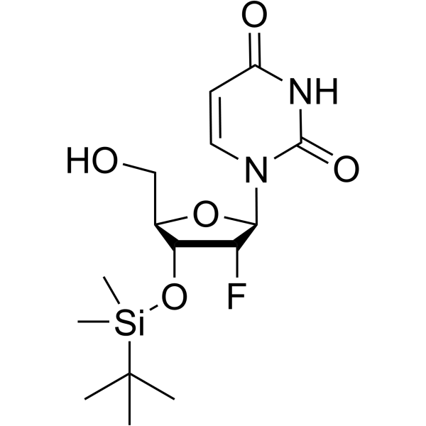 1 - ((2R,3R,4R,5R)-4 - ((叔丁基二甲基硅烷基)氧基)-3-氟-5-(羟甲基)结构式