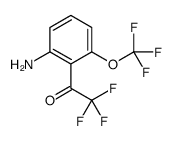 1-[2-amino-6-(trifluoromethoxy)phenyl]-2,2,2-trifluoro-ethanone结构式