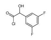 Benzeneacetyl chloride, 3,5-difluoro-alpha-hydroxy- (9CI) Structure