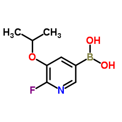 2-Fluoro-3-isopropoxypyridine-5-boronic acid结构式