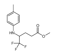 5,5,5-三氟-4-(对甲苯氨基)戊酸甲酯结构式