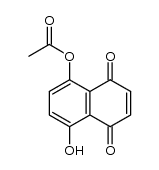 5-acetoxy-8-hydroxy-1,4-naphthoquinone Structure