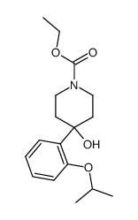 1-Carbethoxy-4-[2-(1-methylethoxy)phenyl]-4-piperidinol结构式