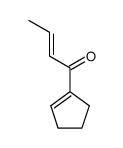 (E)-1-(cyclopenten-1-yl)-2-buten-1-one Structure