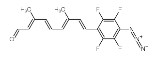 9-(4'-azido-2',3',5',6'-tetrafluorophenyl)-3,7-dimethyl-2,4,6,8-nonatetraenal Structure