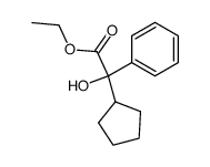 2-cyclopentyl-2-hydroxy-2-phenylacetic acid ethyl ester Structure