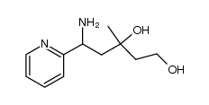 2-(1-amino-3,5-dihydroxy-3-methylpentyl)-pyridine结构式