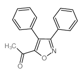 Ethanone,1-(3,4-diphenyl-5-isoxazolyl)-结构式