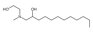 1-[2-hydroxyethyl(methyl)amino]dodecan-2-ol结构式