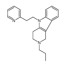 2,3,4,5-Tetrahydro-2-propyl-5-[2-(2-pyridyl)ethyl]-1H-pyrido[4,3-b]indole structure