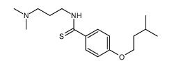 N-[3-(dimethylamino)propyl]-4-(3-methylbutoxy)benzenecarbothioamide结构式