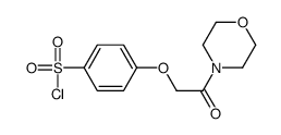 4-[2-(4-MORPHOLINYL)-2-OXOETHOXY]-BENZENESULFONYL CHLORIDE结构式