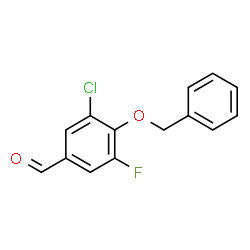 4-(Benzyloxy)-3-chloro-5-fluorobenzaldehyde structure