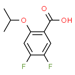 4,5-Difluoro-2-(propan-2-yloxy)benzoic acid结构式