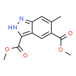 3,5-dimethyl 6-methyl-1h-indazole-3,5-dicarboxylate Structure