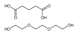 2-[2-(2-hydroxyethoxy)ethoxy]ethanol,pentanedioic acid Structure