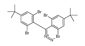 1,3-dibromo-5-tert-butyl-2-[diazo-(2,6-dibromo-4-tert-butylphenyl)methyl]benzene结构式