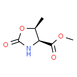 4-Oxazolidinecarboxylicacid,5-methyl-2-oxo-,methylester,(4S,5S)-(9CI)结构式