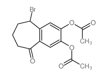 (9-acetyloxy-2-bromo-6-oxo-10-bicyclo[5.4.0]undeca-7,9,11-trienyl) acetate Structure