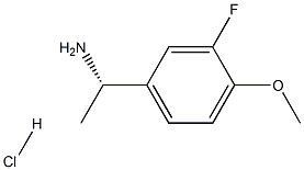 (S)-1-(3-FLUORO-4-METHOXYPHENYL)ETHANAMINE HYDROCHLORIDE Structure