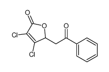 3,4-dichloro-2-phenacyl-2H-furan-5-one Structure